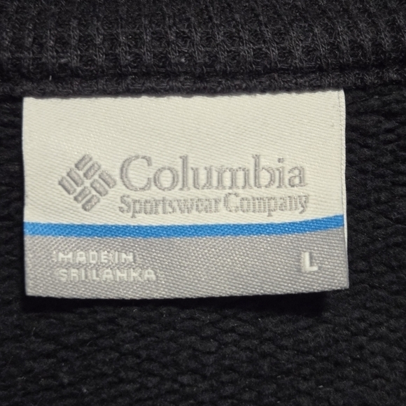 Columbia Sportswear Men's Heather Black Quarter Zip Fleece Sweater Size Large - Picture 9 of 11